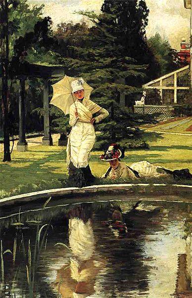 James Joseph Jacques Tissot In an English Garden Germany oil painting art